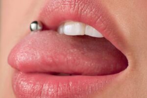 tongue piercing