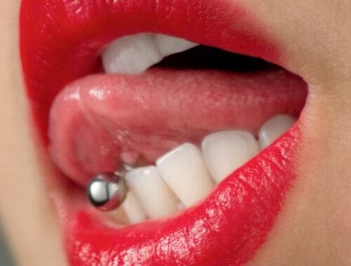 tongue piercing