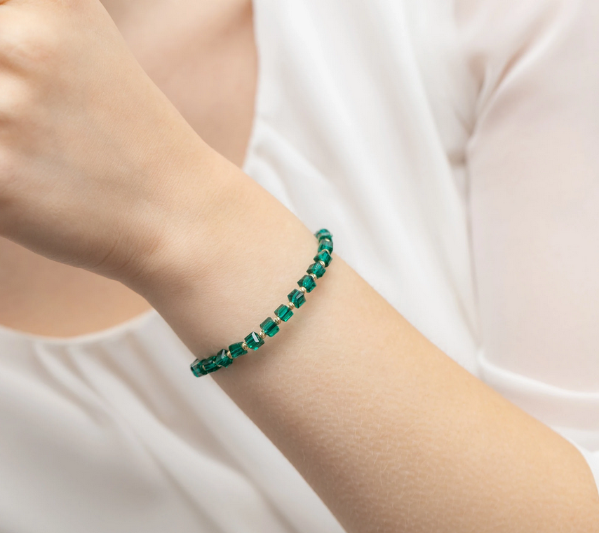 bransoletka złota z kamieniami Animo